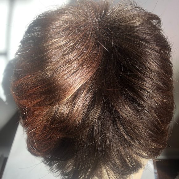 Adelle Wig by Rene of Paris- Color: Marble Brown-R - Picture 7 of 13